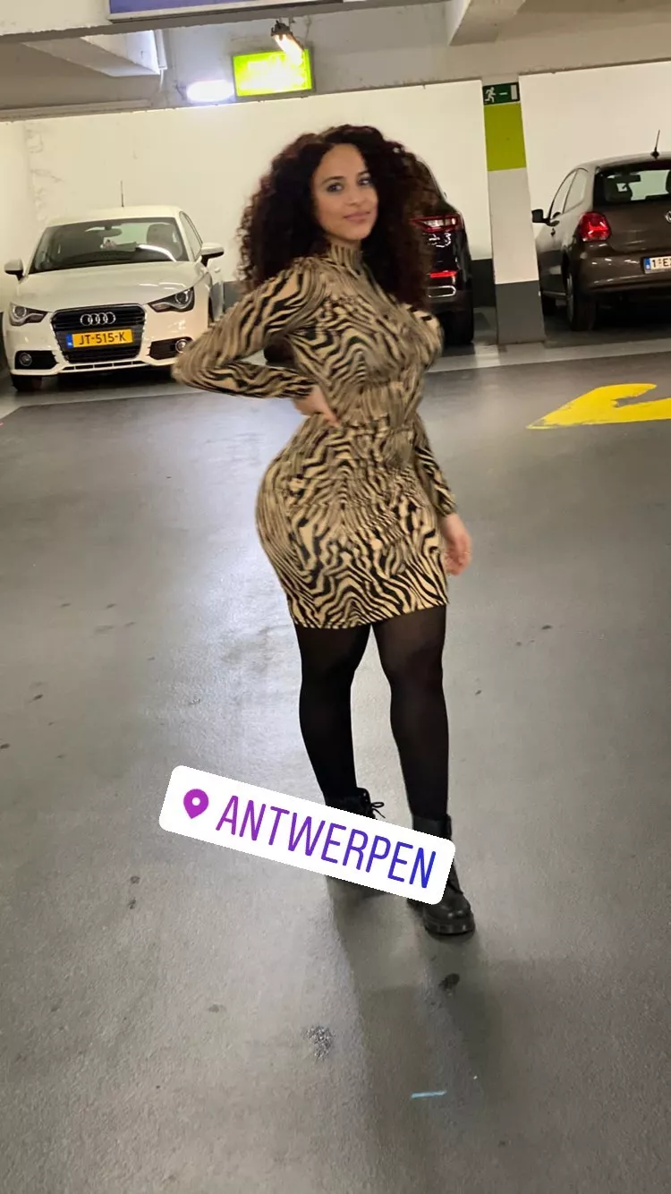 Tiger print dress