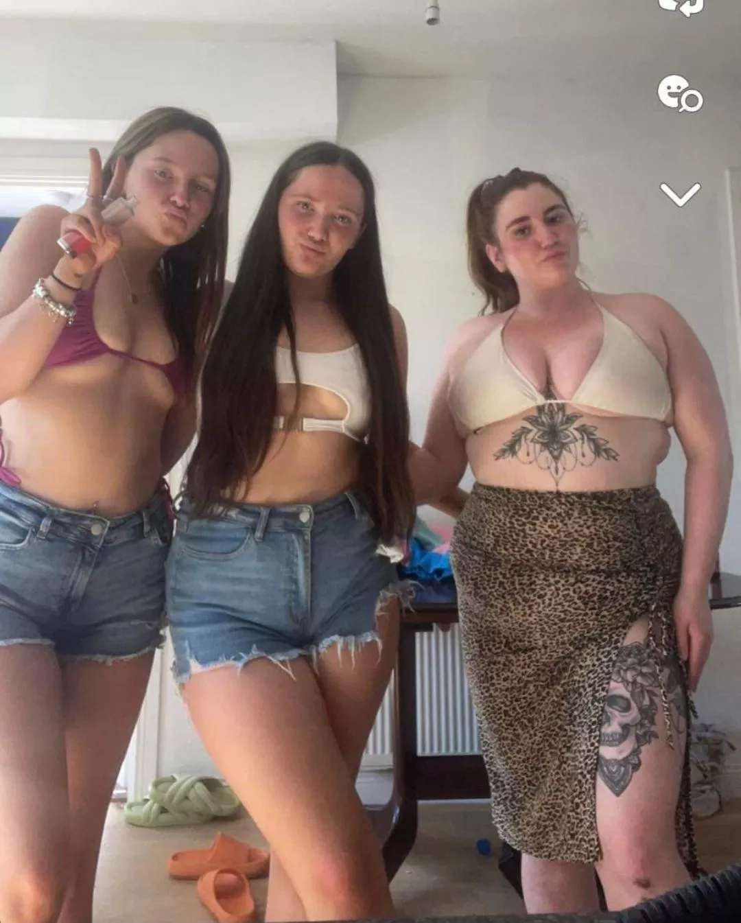 Trashy chav sisters