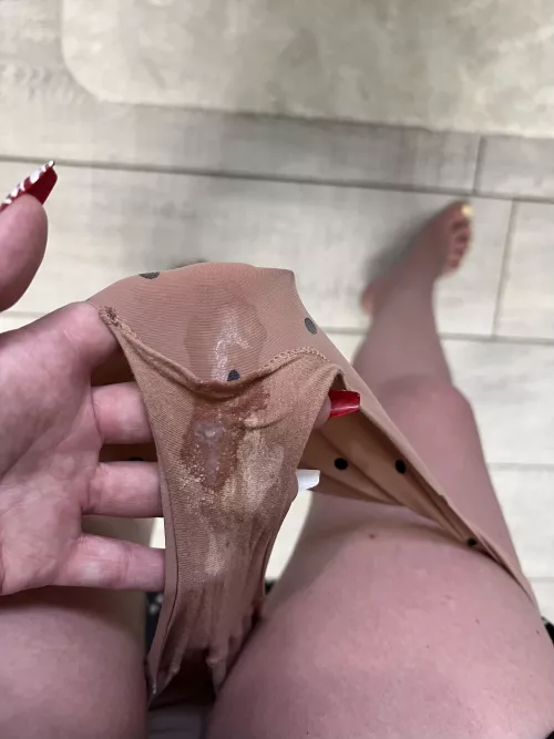 White Dried & Crusty, Wet & Slimy Delicious Pussy Juice Covering My Intoxicating Panties Will Have You Addicted