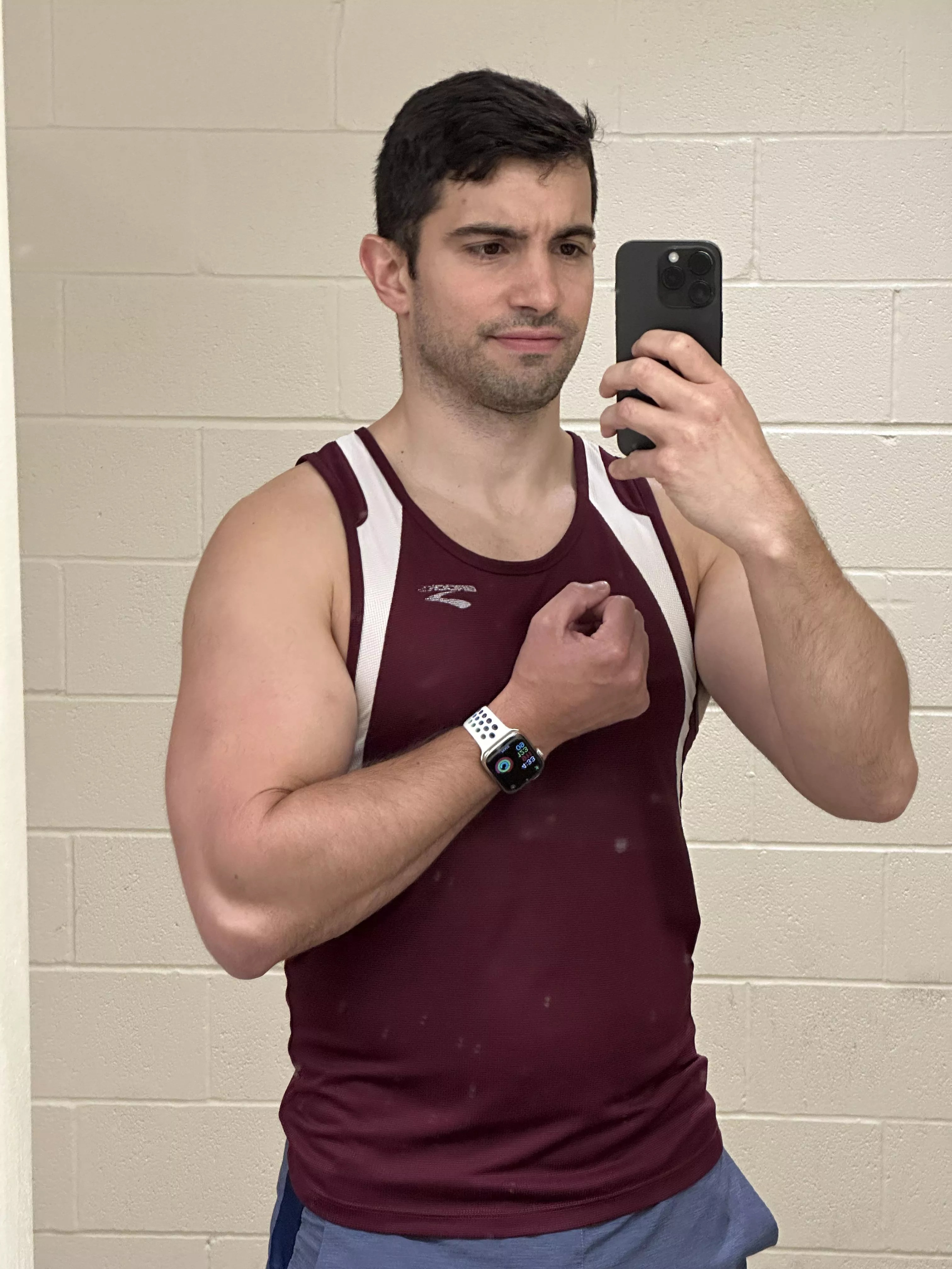 Car was hit by an uninsured motorist…took out today’s frustrations at the gym