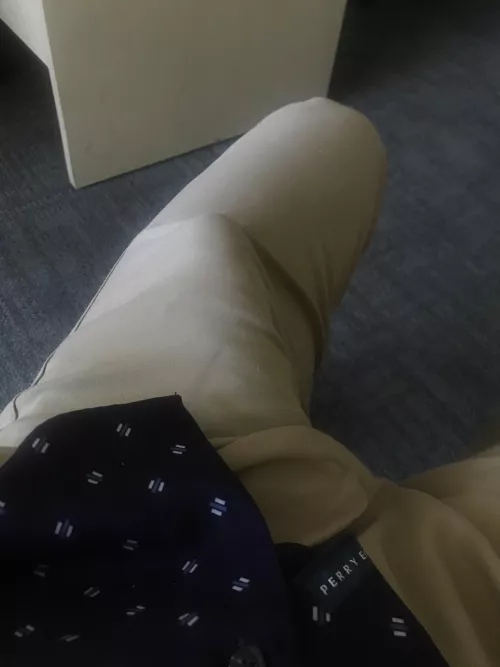 Cum in my office