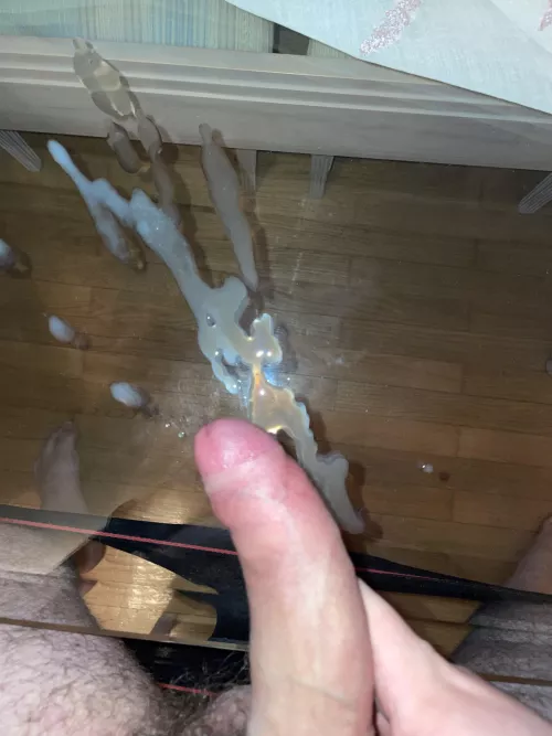 Cum on the glass pt. 2