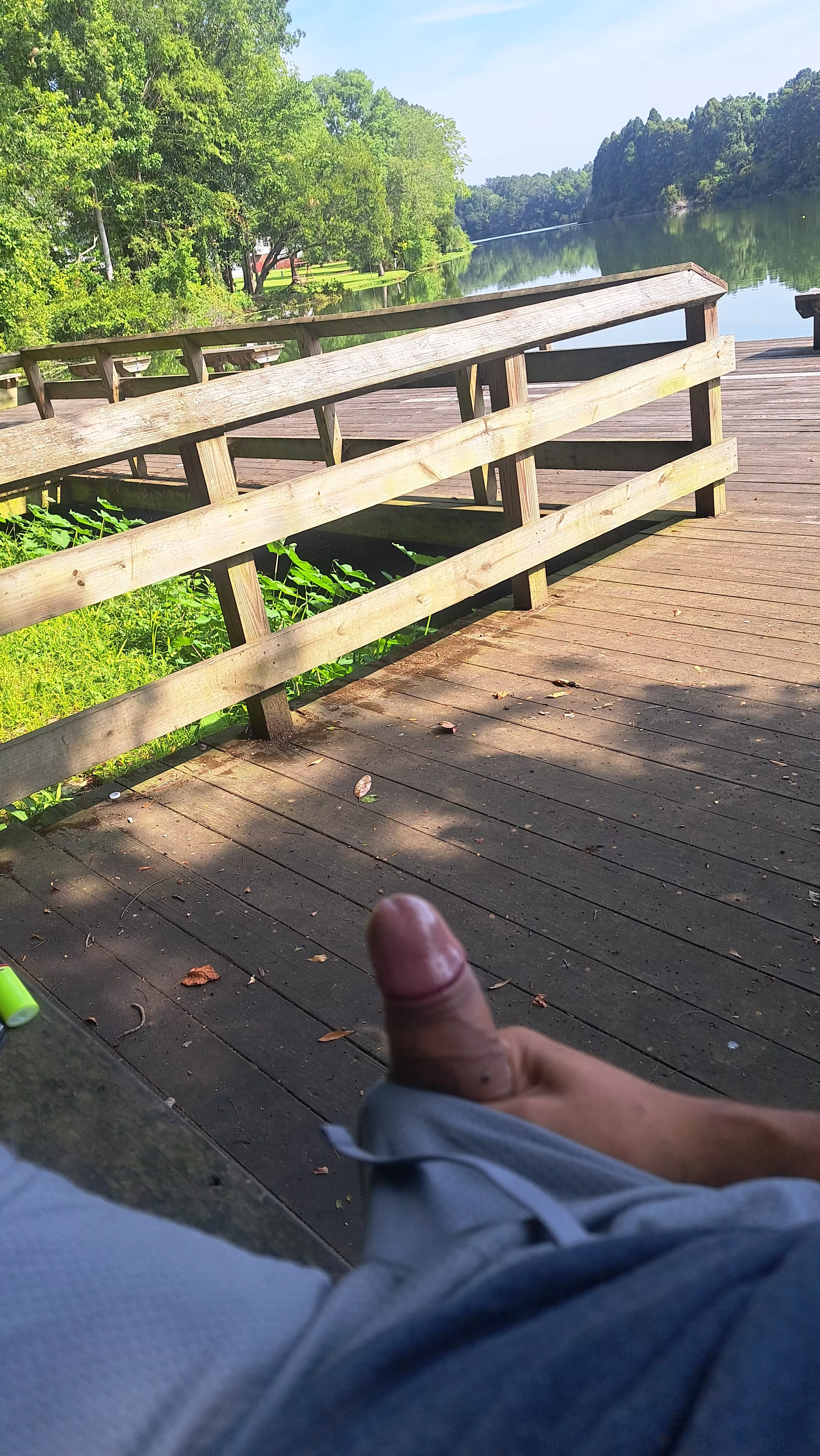 Horny by the neighborhood lake