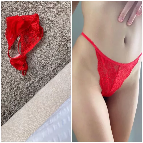 I didn’t realize they were wet until I took them off after pics… 😍💦