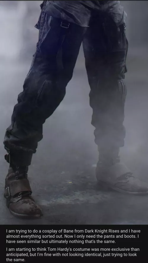 I'm creating a Bane Costume and can't find the boots. Any suggestions?