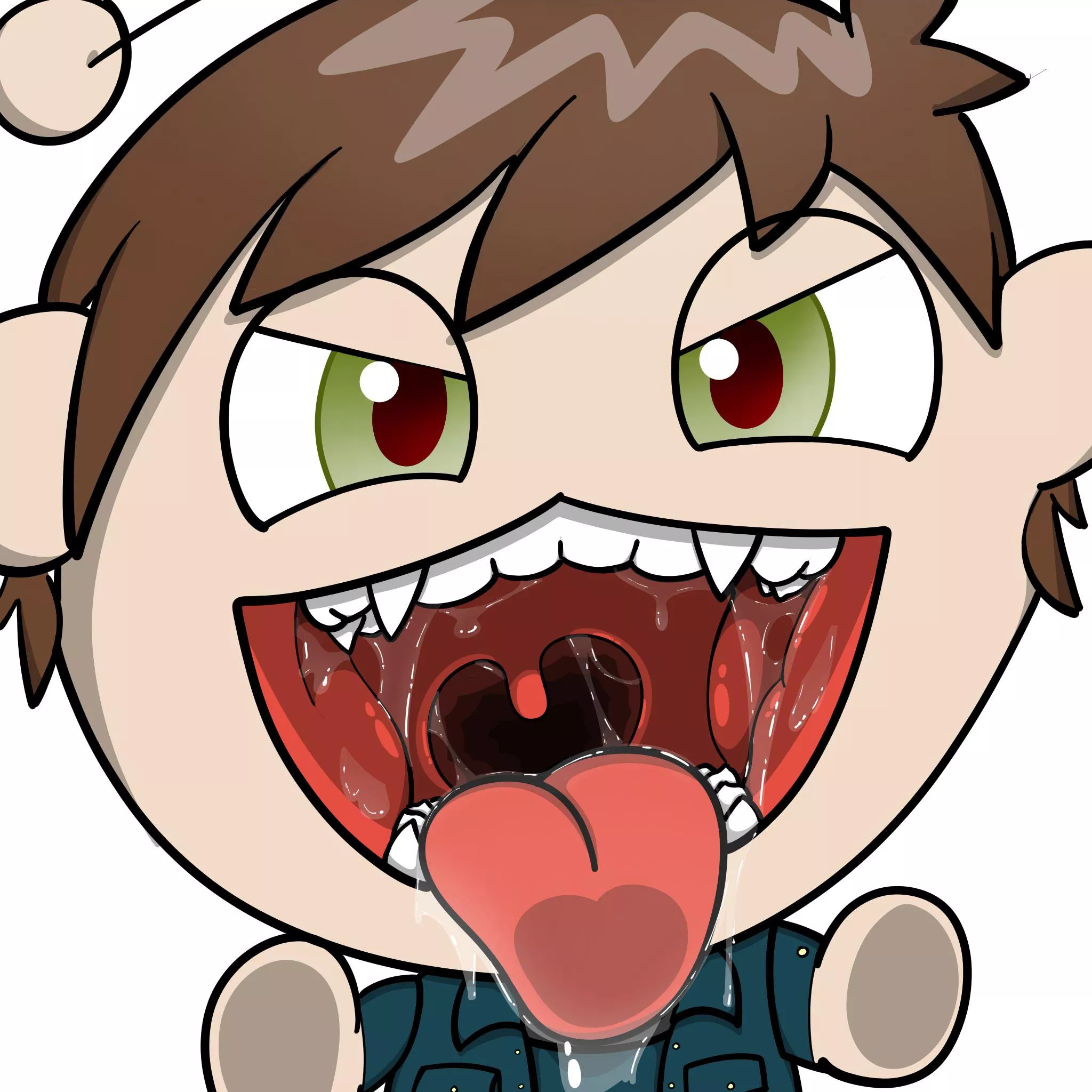 {image} Mawshot of my avatar drawn by my friend u/Listening_Pasta UwU
