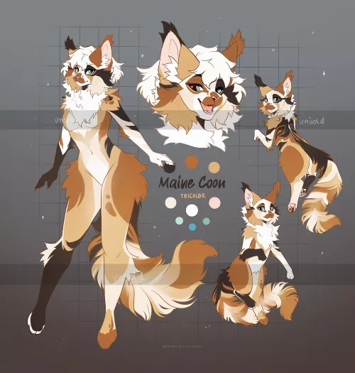 ✶ Maine Coon Adopt ✶ (art by me) Link in comments