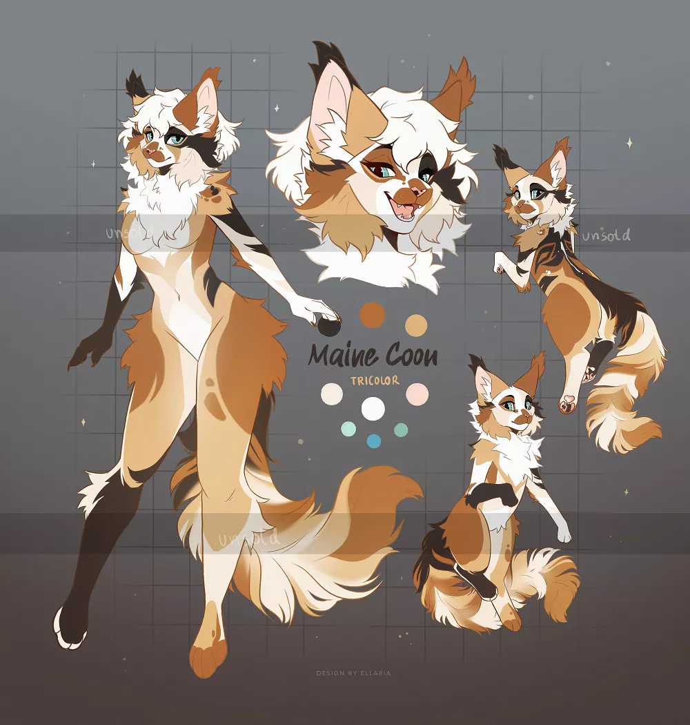 ✶ Maine Coon Adopt ✶ (art by me) Link in comments