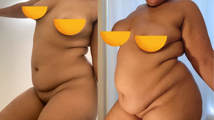 My body was so supple at 180 lbs...Do you see what I mean when I say I almost had a flat belly in college till my feeder decided to ruin it ?!?! Now I am a fat heavy cow !