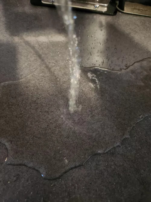 My floors are dirty with my piss