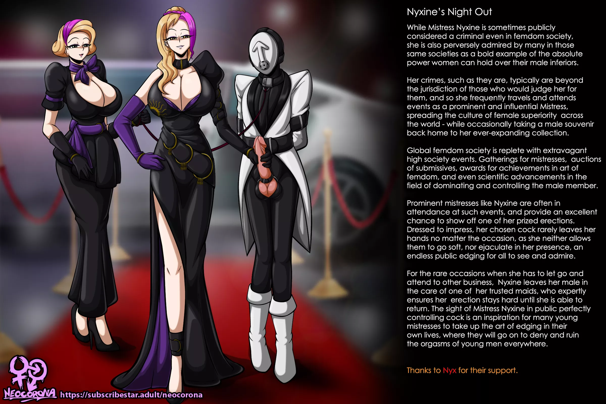 Neocorona Femdom - Nyxine Red Carpet