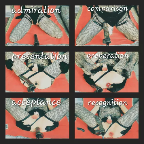 The 6 stages of being a caged sissy bimbo.