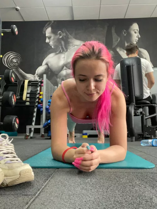 Wish me to have abs hehe