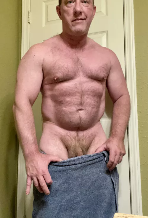 47(M) shower feels good after a workout