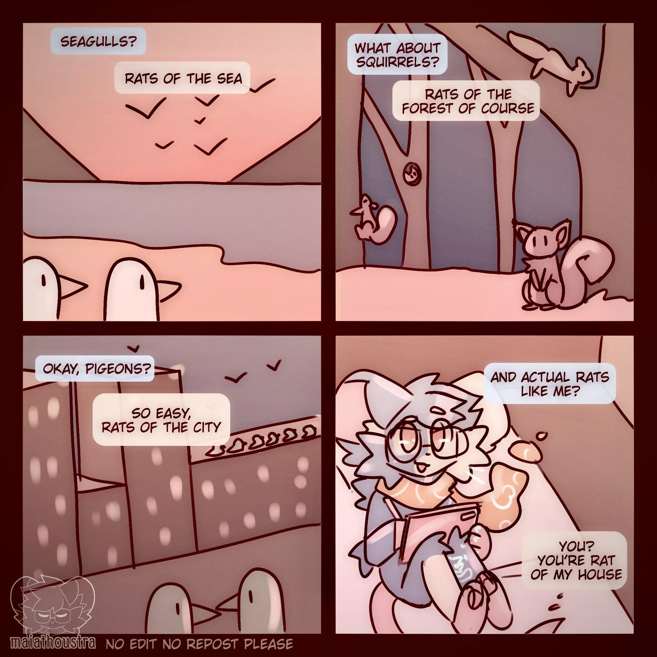 All types of rats ~ comic by me @maiathoustra