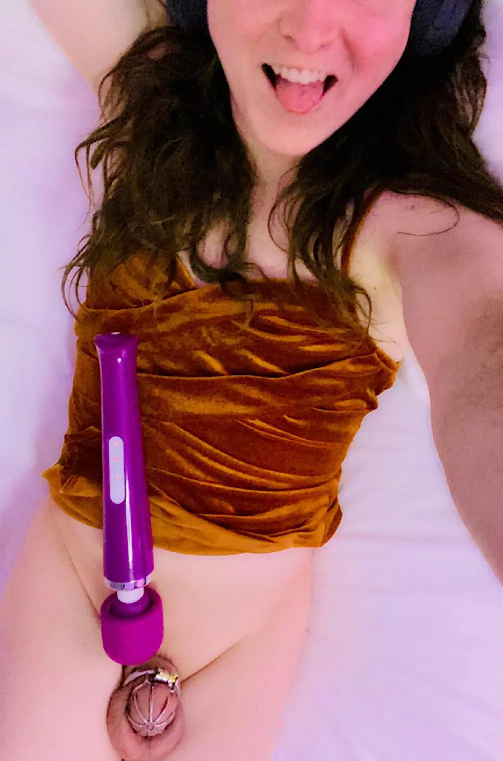 Had some fun last night 😈 Still locked up too 😊🔐