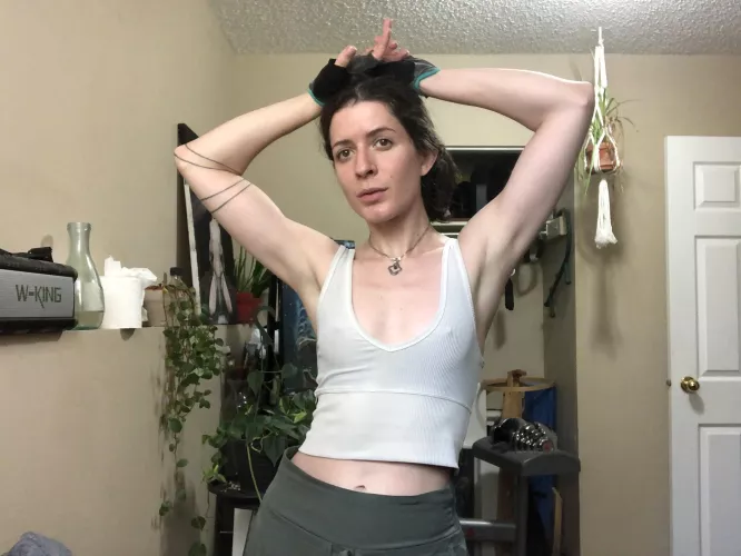 Hard nips after a workout