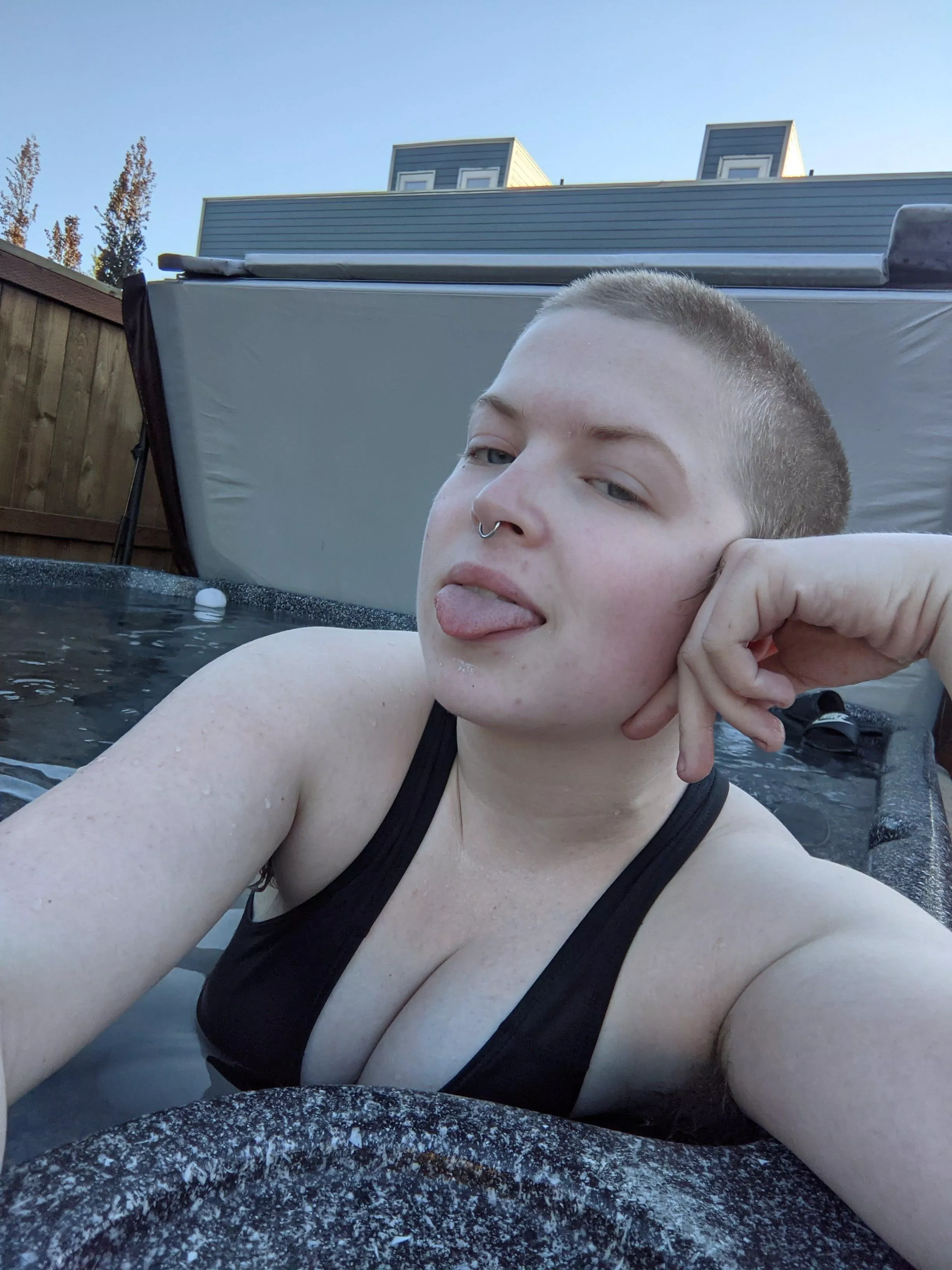 Hot Tubs + Tomboy Tiddies, what more could you need?