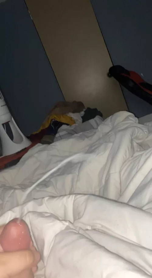 Huge cumshot caught mid picture