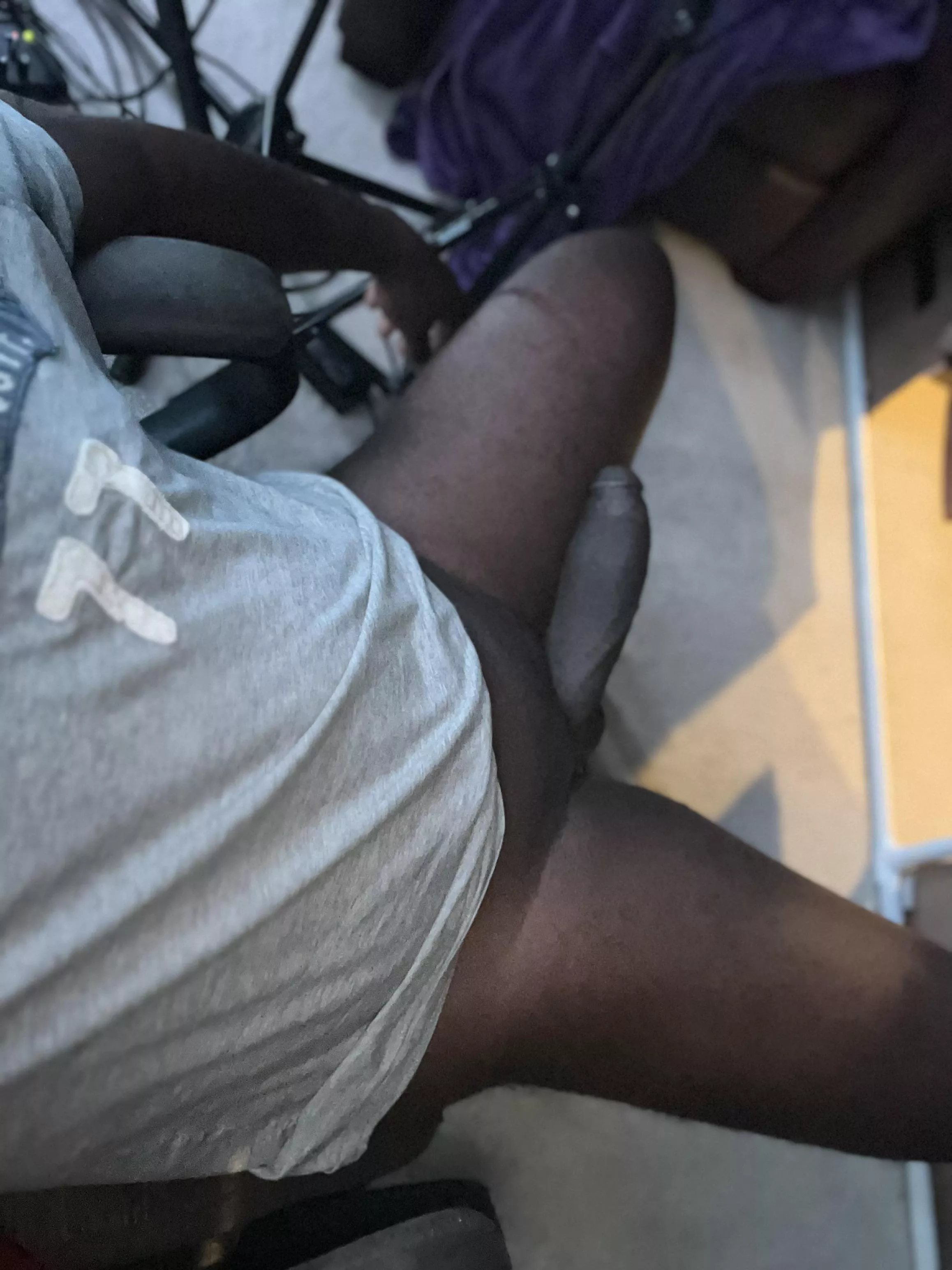 It’s halfway down my leg 😏