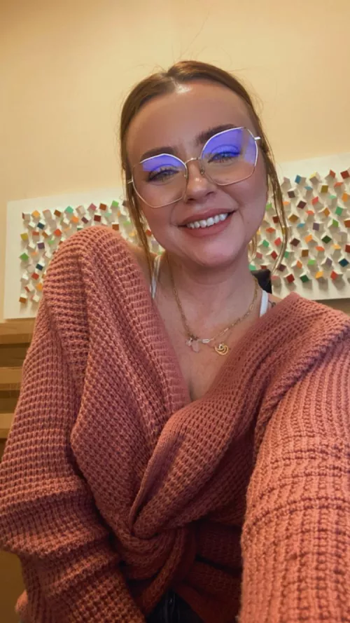 Just a girl & her glasses.