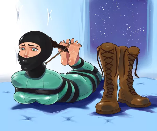 Lara captured in the snow