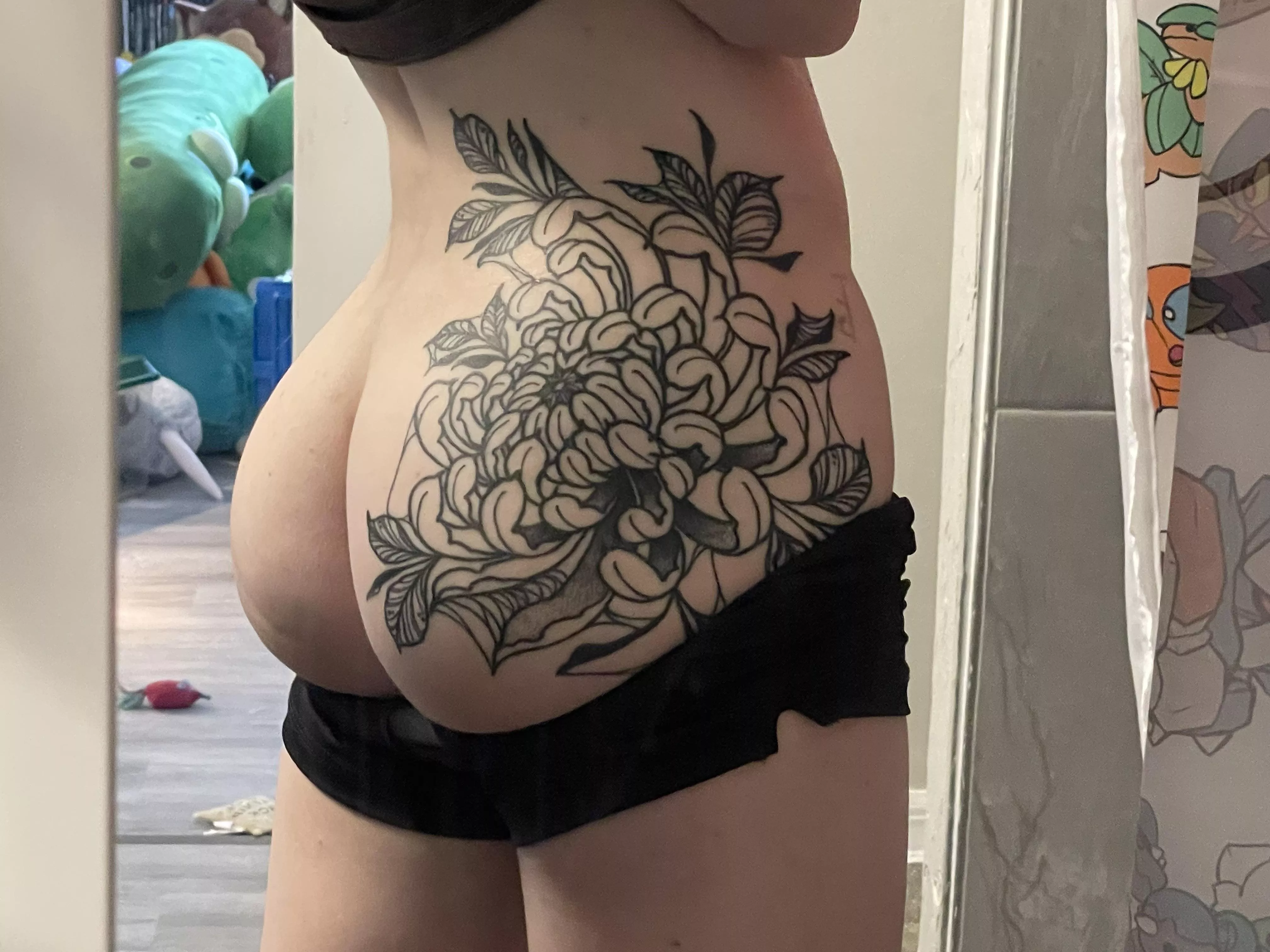 Petite with a round ass