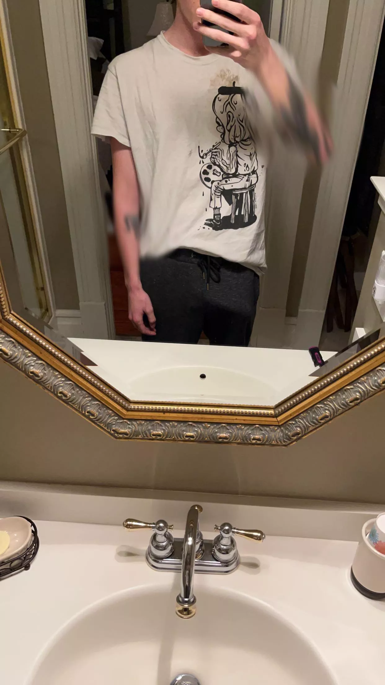 Post shower teasing (oc)