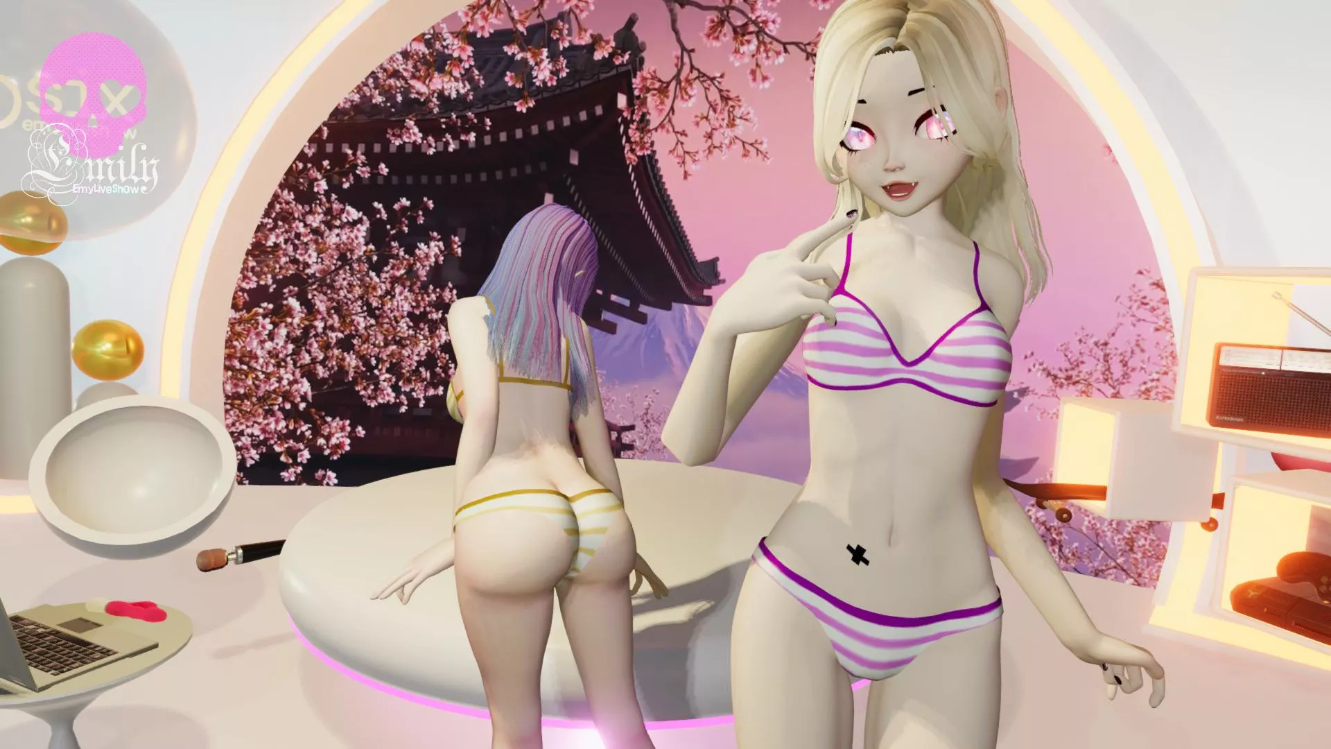 Purrr… She has such a juicy butt🥰😍 https://chaturbate.com/emyliveshow