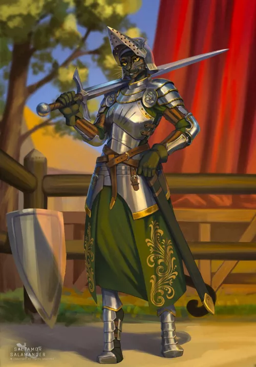 Where there is wisdom and courage, there is honor and victory.⚔️[OC] Art