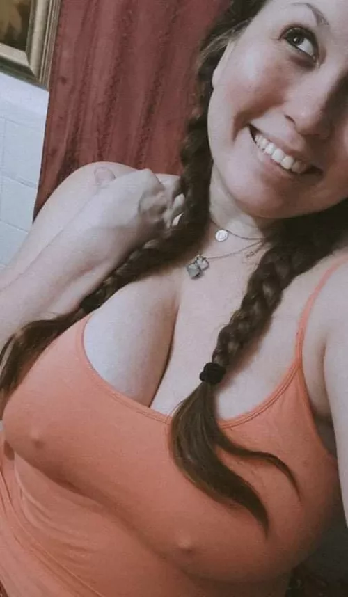 Why wear a bra when you can just wear a tank top….