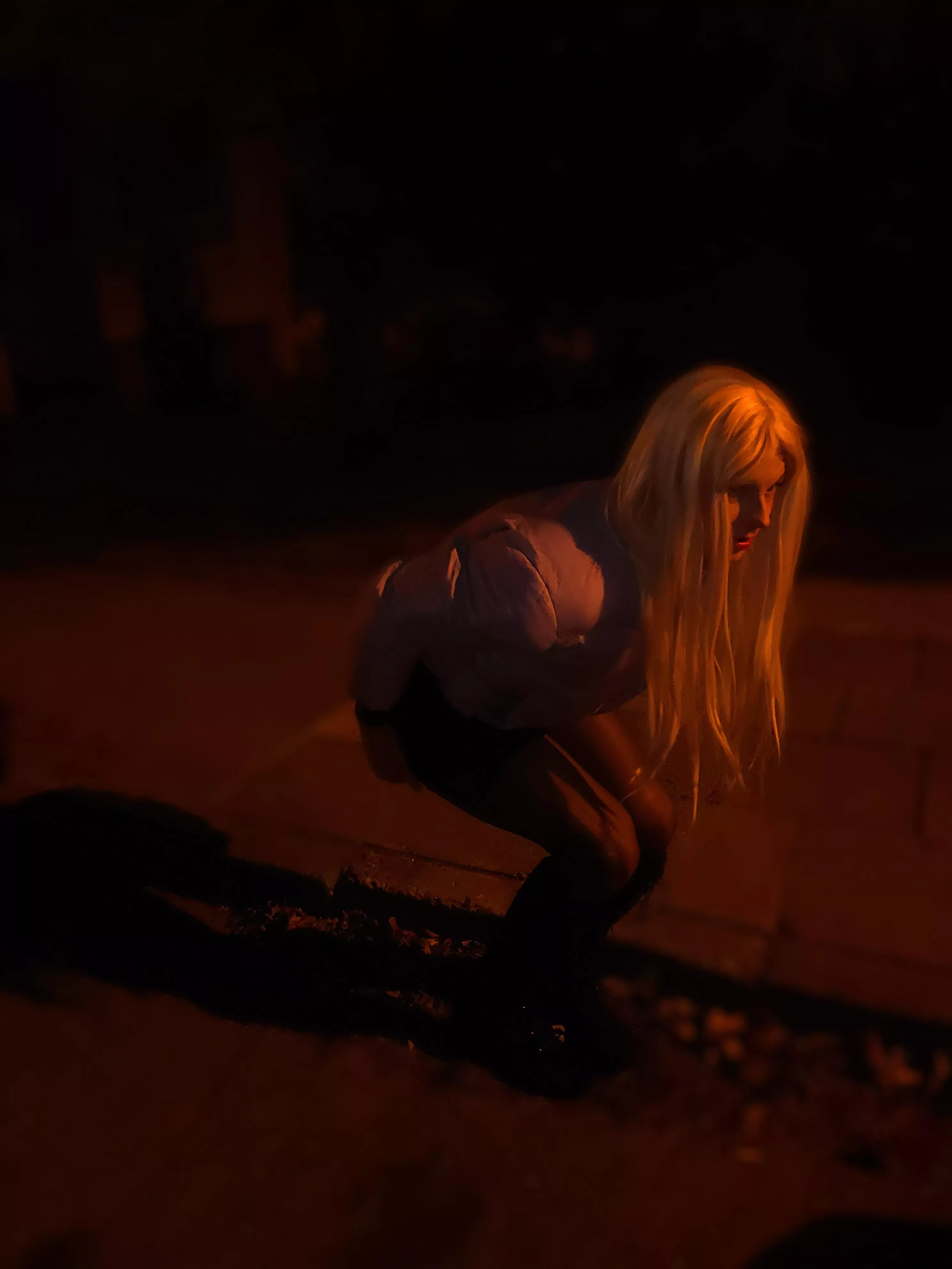 About to pee in the streets like a whore!