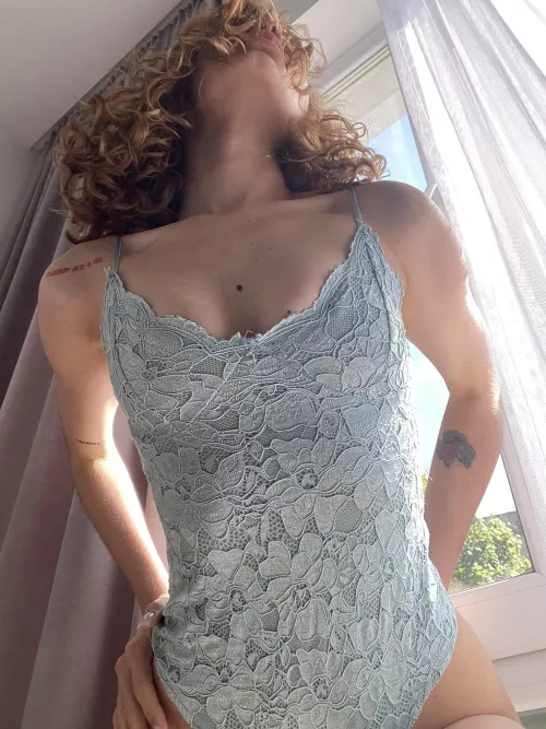 Catching sunbeams on my body with your tongue