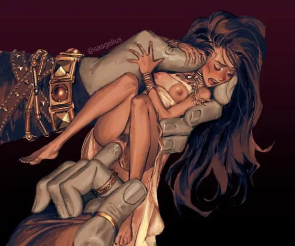 Doing her best taking it from a literal giant (u/saagelius)