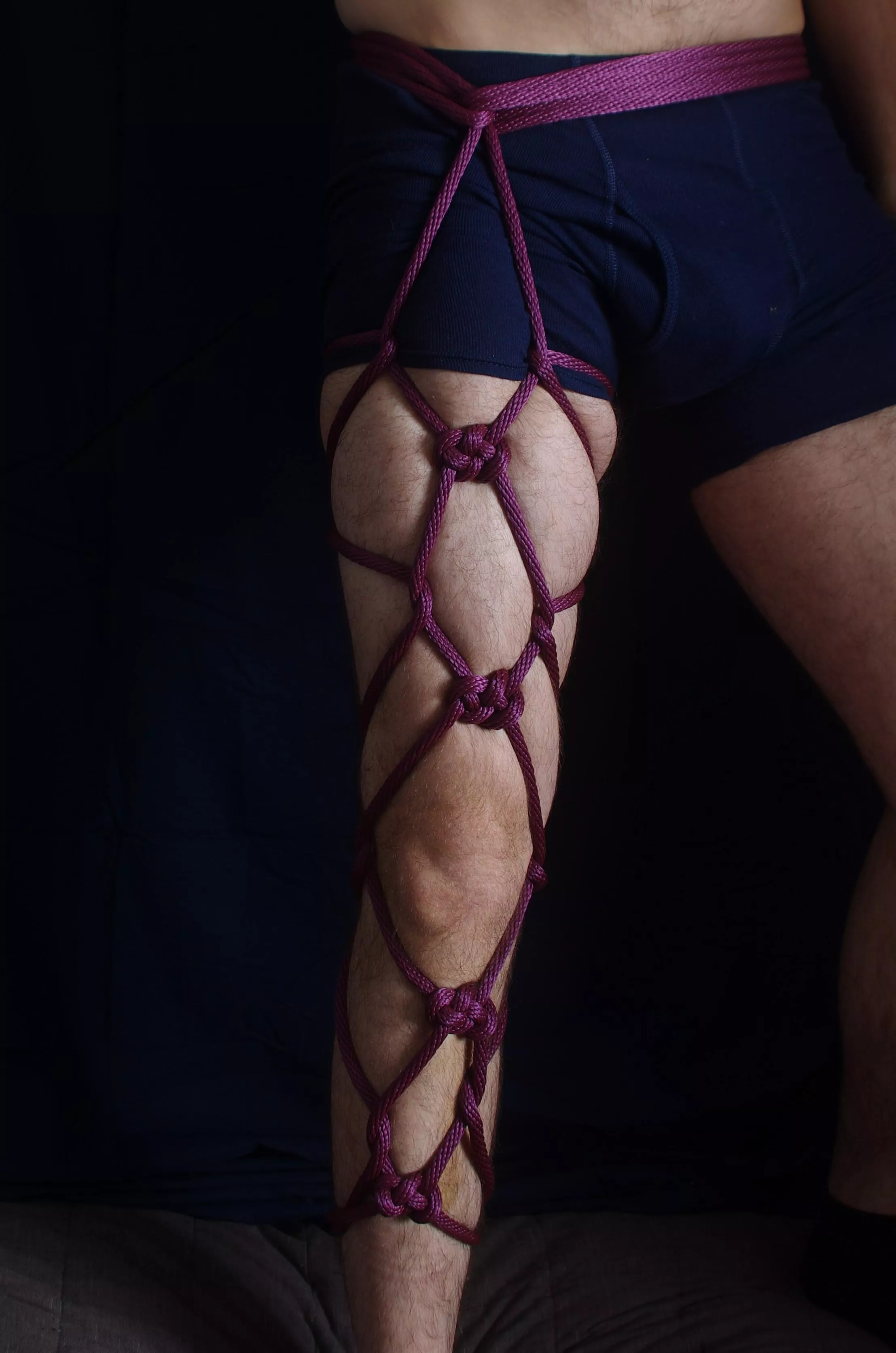 Experimenting with double coin knots and my new photography equipment!