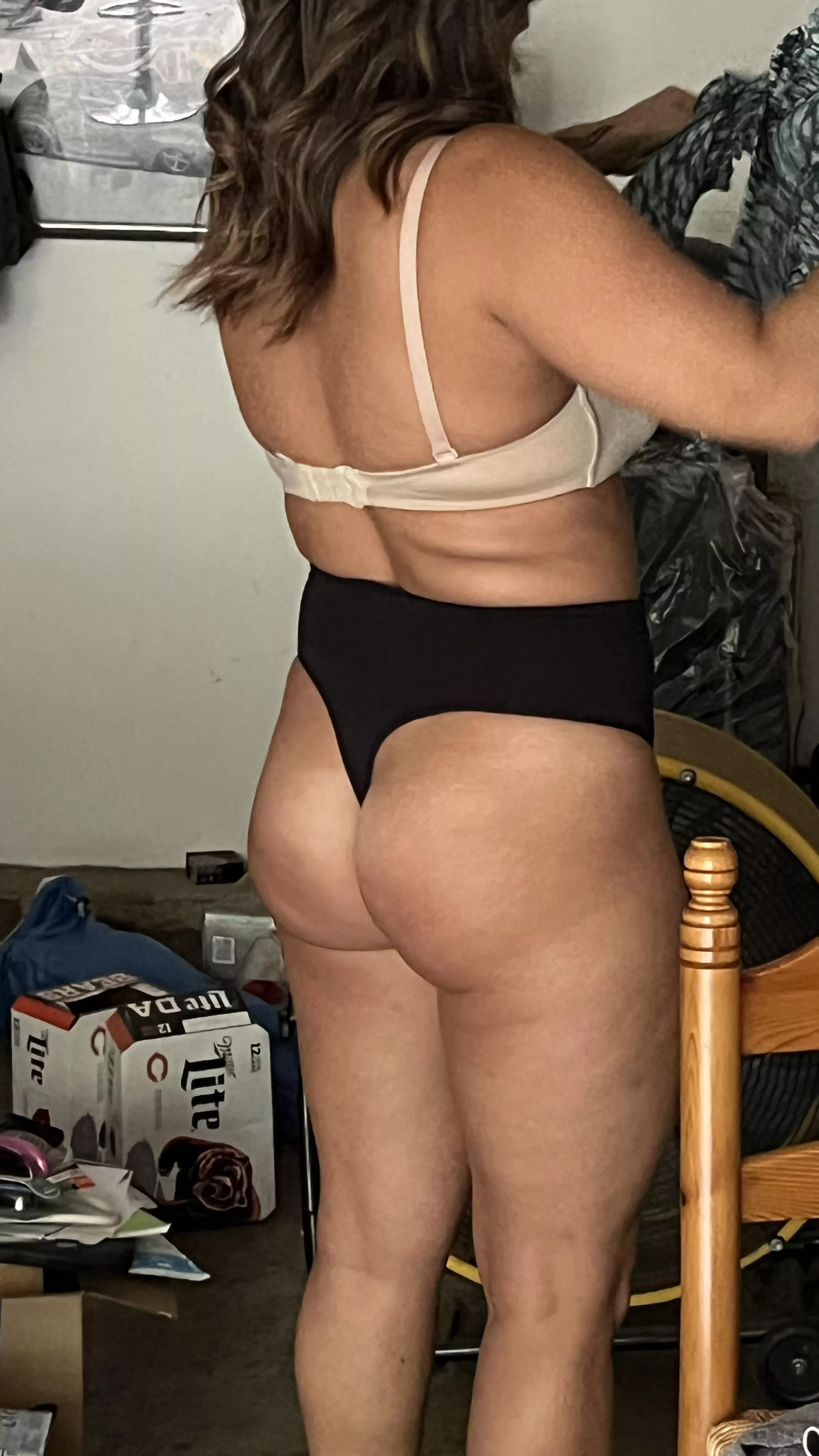 Getting ready to meet a cake but the dress wouldn’t zip