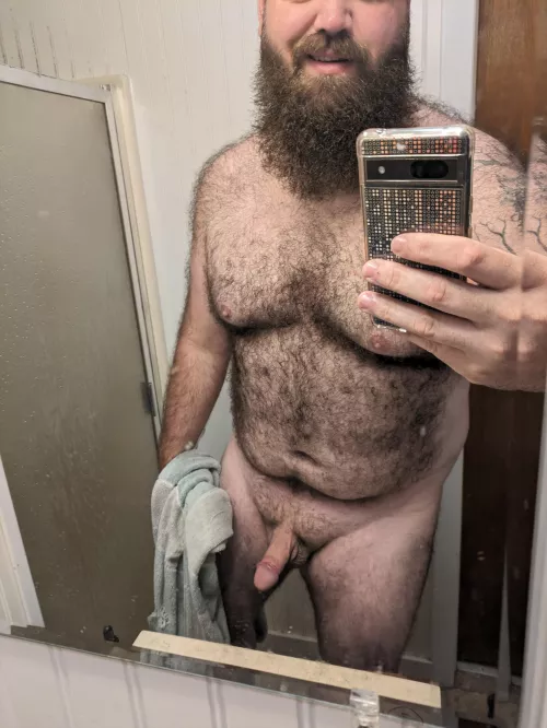 I may have just got all nice and clean, but I am always ready to get dirty. 😏😈