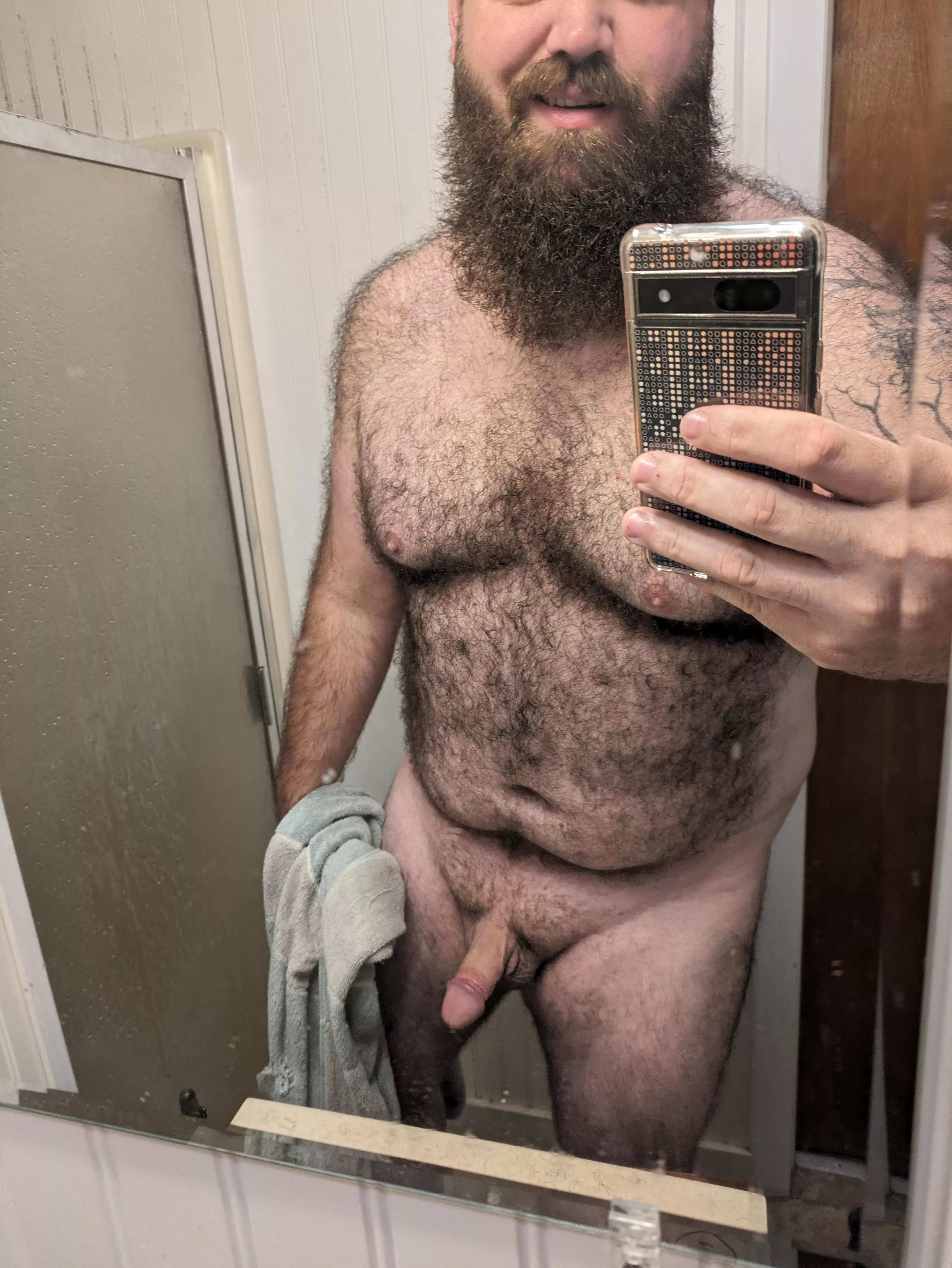 I may have just got all nice and clean, but I am always ready to get dirty. 😏😈