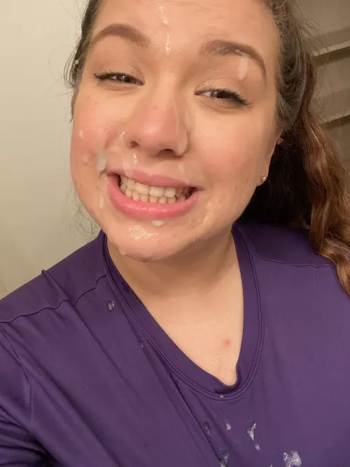 I think I look better with cum all over me