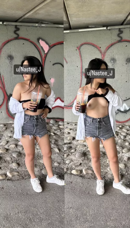 I think I look cute in both ;)