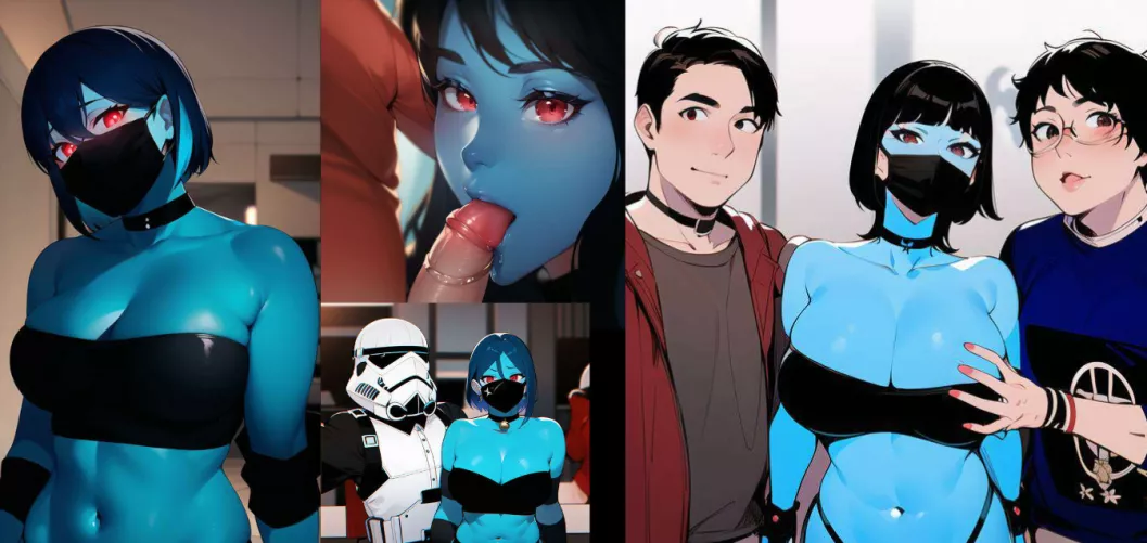 I went to AX2023 cosplaying as my SWTOR character Che'rri. I put some pics I took (+ pic of my cosplay) through an anime filter. Here are the results~ [SWTOR] (Myself + AI Mirror app)