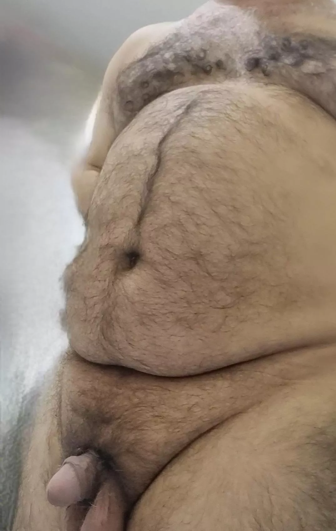 My chubby body and small boy