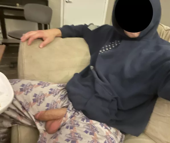 My dick gets so warm and soft when I smoke.