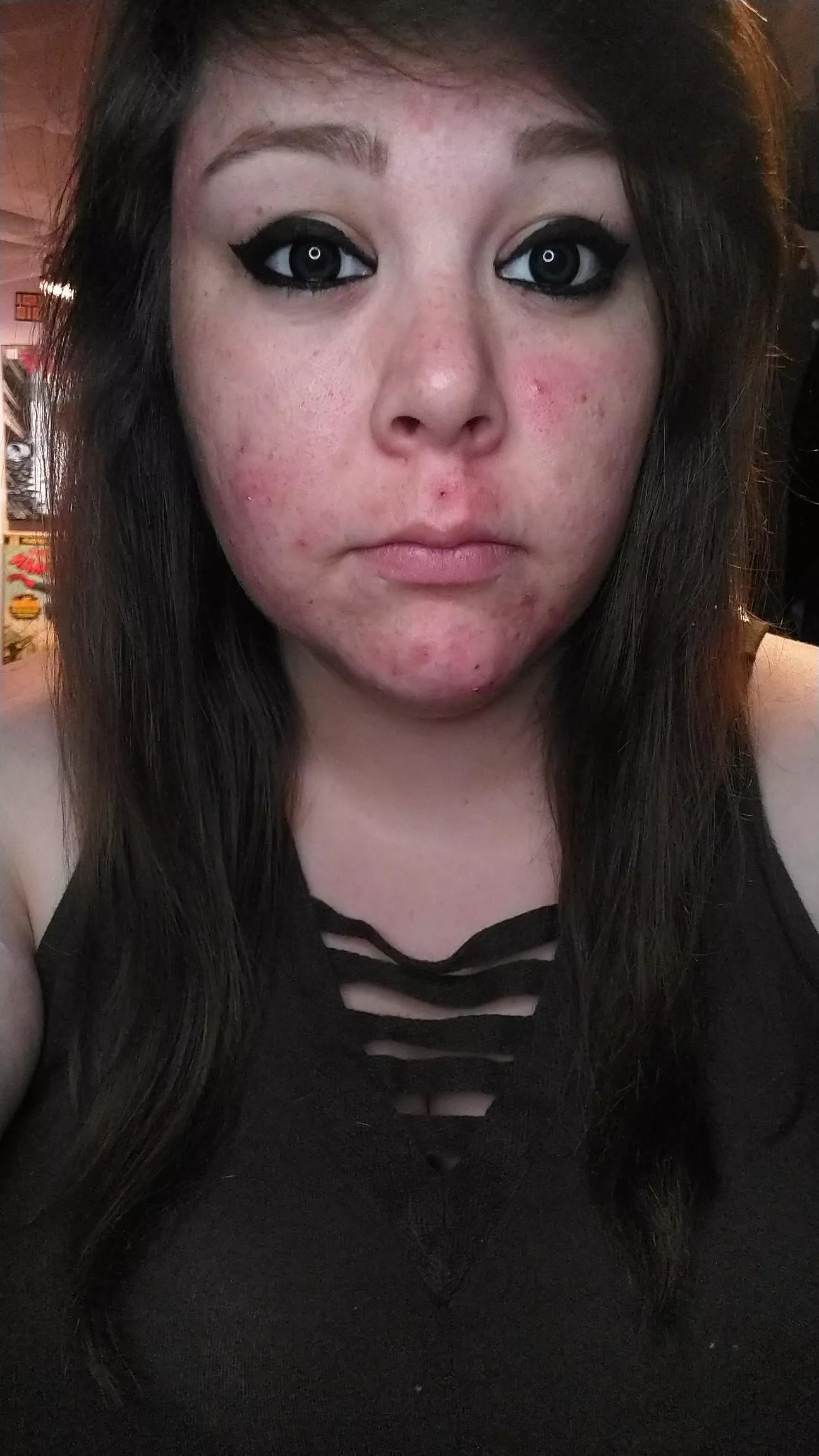 My face after battle