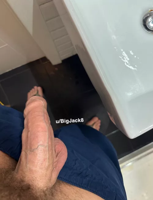 My ridiculously heavy soft cock