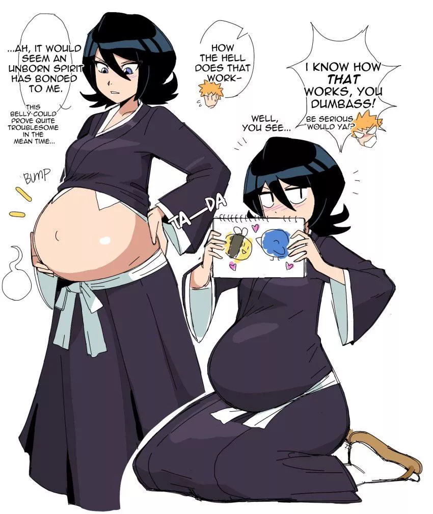Rukia is so cute pregnant 💜
