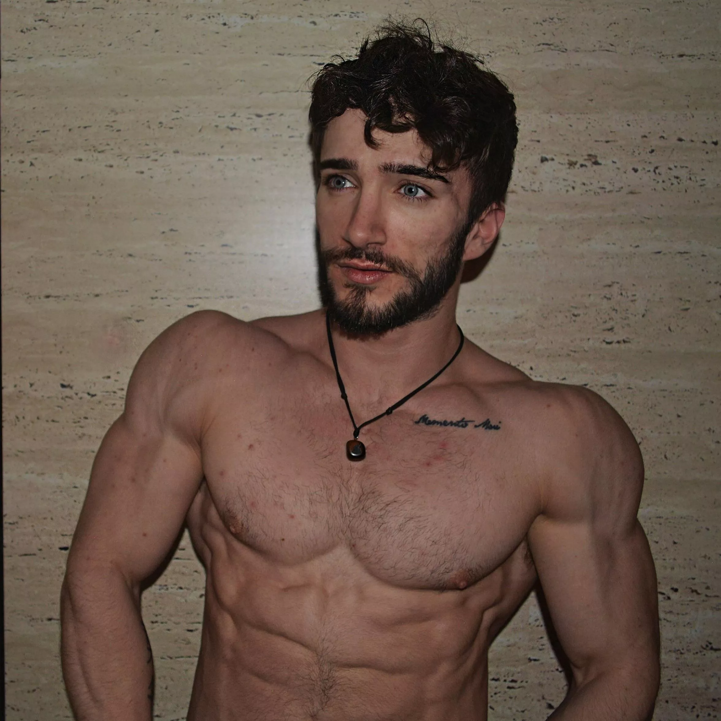 Sweaty after a hard workout