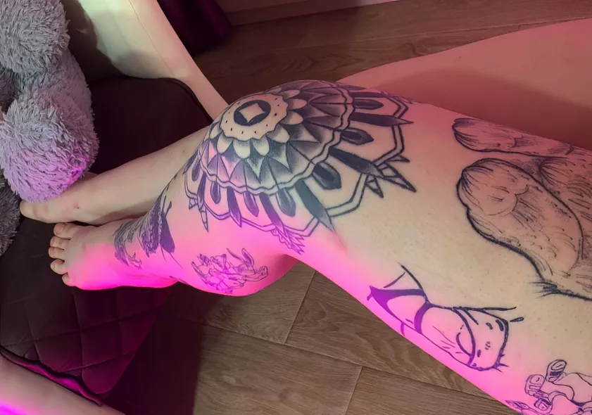 tattoos on my sexy legs should interest you