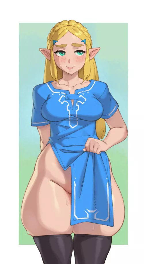 The thighs that rule Hyrule (rizdraws)