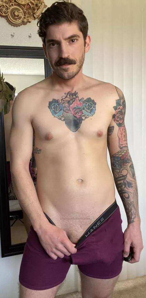 Trying to be a model for Hanes